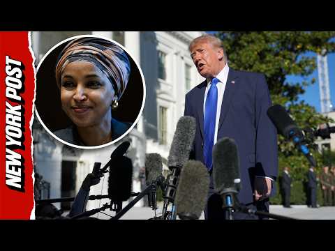 Trump Torches Ilhan Omar After Refusing to Deny Brother Marriage Rumors