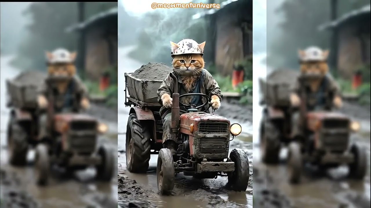 The Hardest Working Cats in Construction!