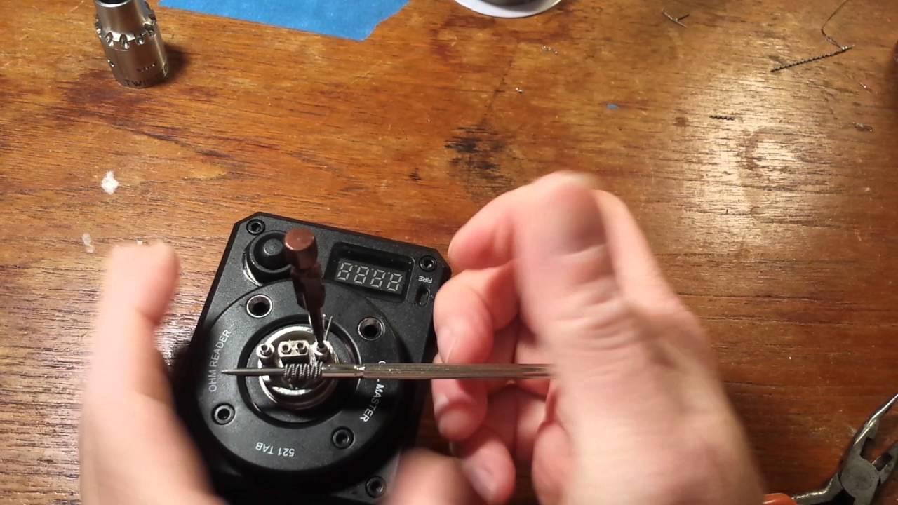 Installing premade coils in a rda and wicking