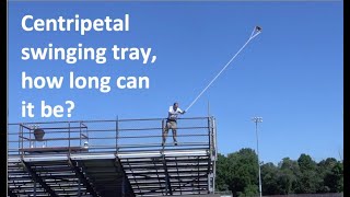 Centripetal swinging tray, improving an old demonstration