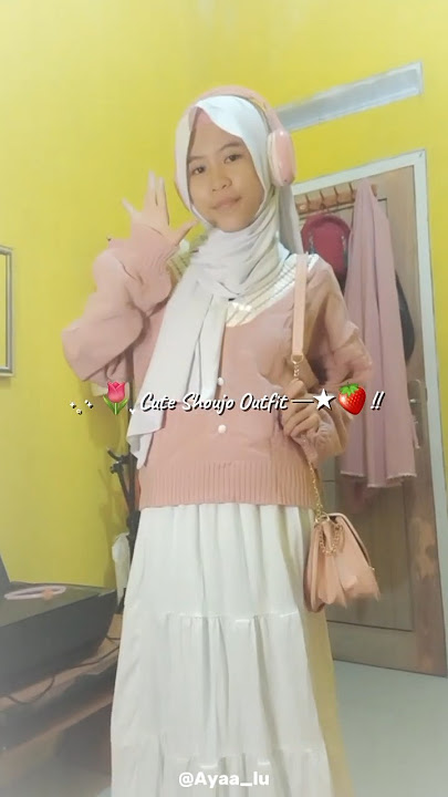 Dreamy outfit hijab friendly🌷 link in comment #outfit #pink #aesthetic #ootd