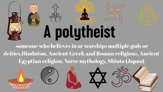 Polytheist- A term studied in Gender Studies. Urdu meaning and description