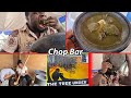 LOCAL CHOP BAR IN WEST AFRICA !! FUFU JOINT in GHANA !! I tried the best fufu & EBUNUEBUNU soup