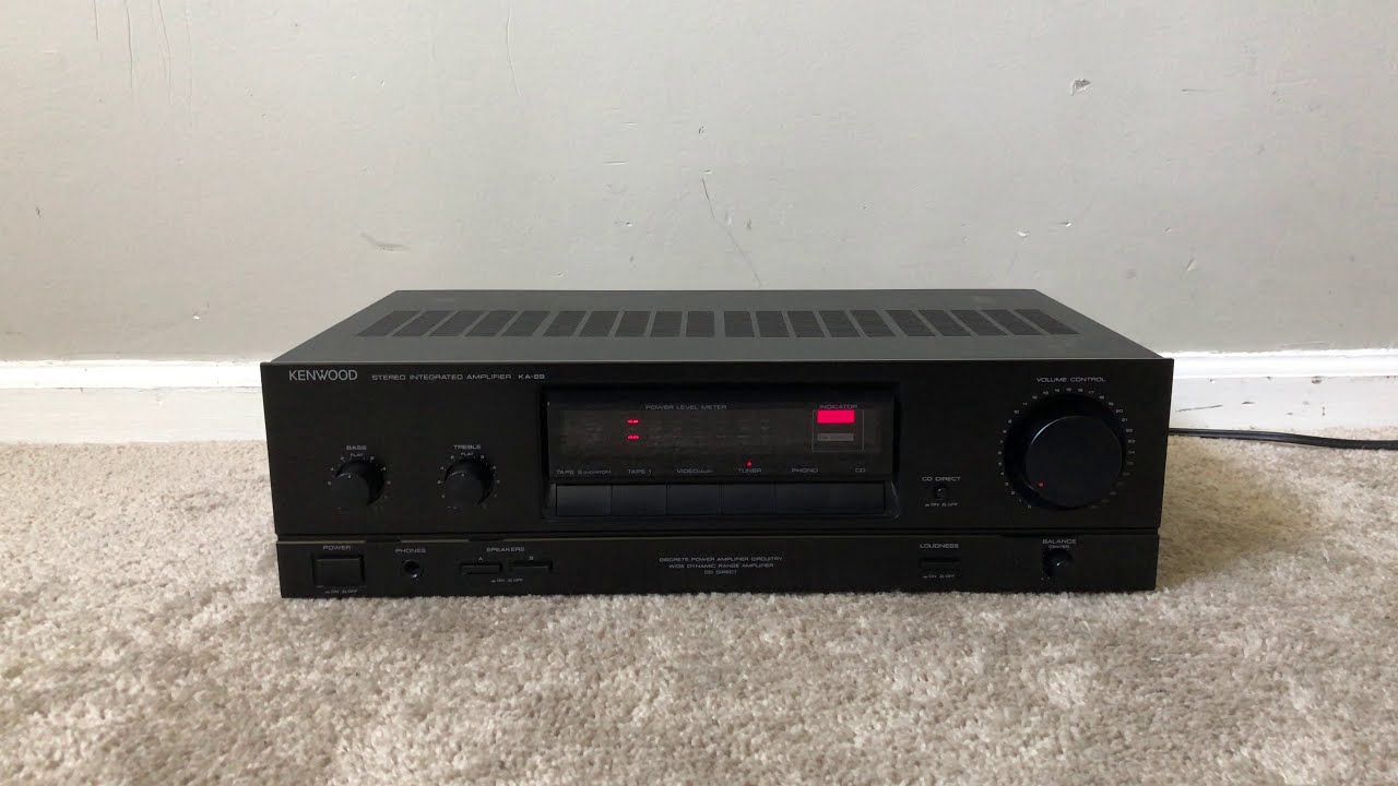 Kenwood KA-89 Home Stereo Integrated Amplifier - YouTube