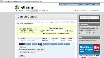 Vimeo 25713826 Adding an A Alias Record to a NetFirms Do