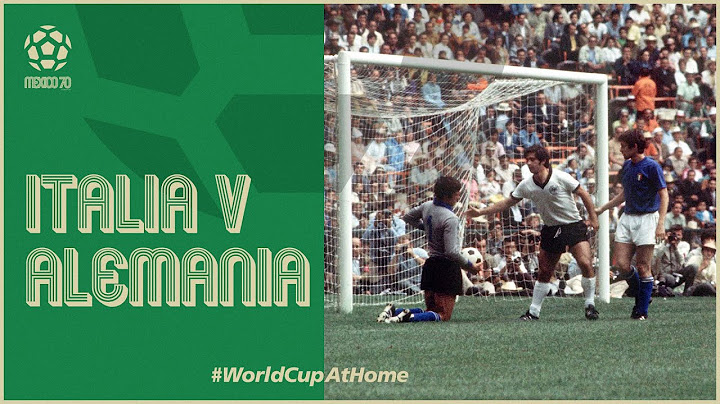 ESPAÑOL | Italia v República Federal de Alemania [Resumen: Versión Extendida] | Copa Mundial 1970