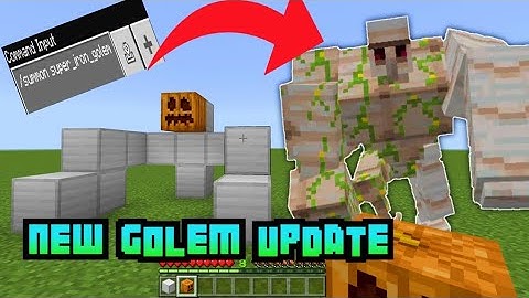 How to summon The New Super Iron Golem