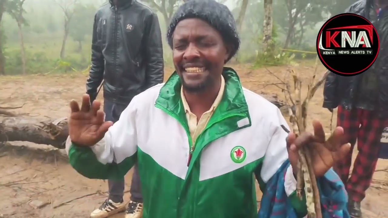 NG'ENO CLOSE FRIEND SEEN VISITING THE DEATH SCENE PRAYING AND CONDUCTING A TRADITIONAL RITUAL.