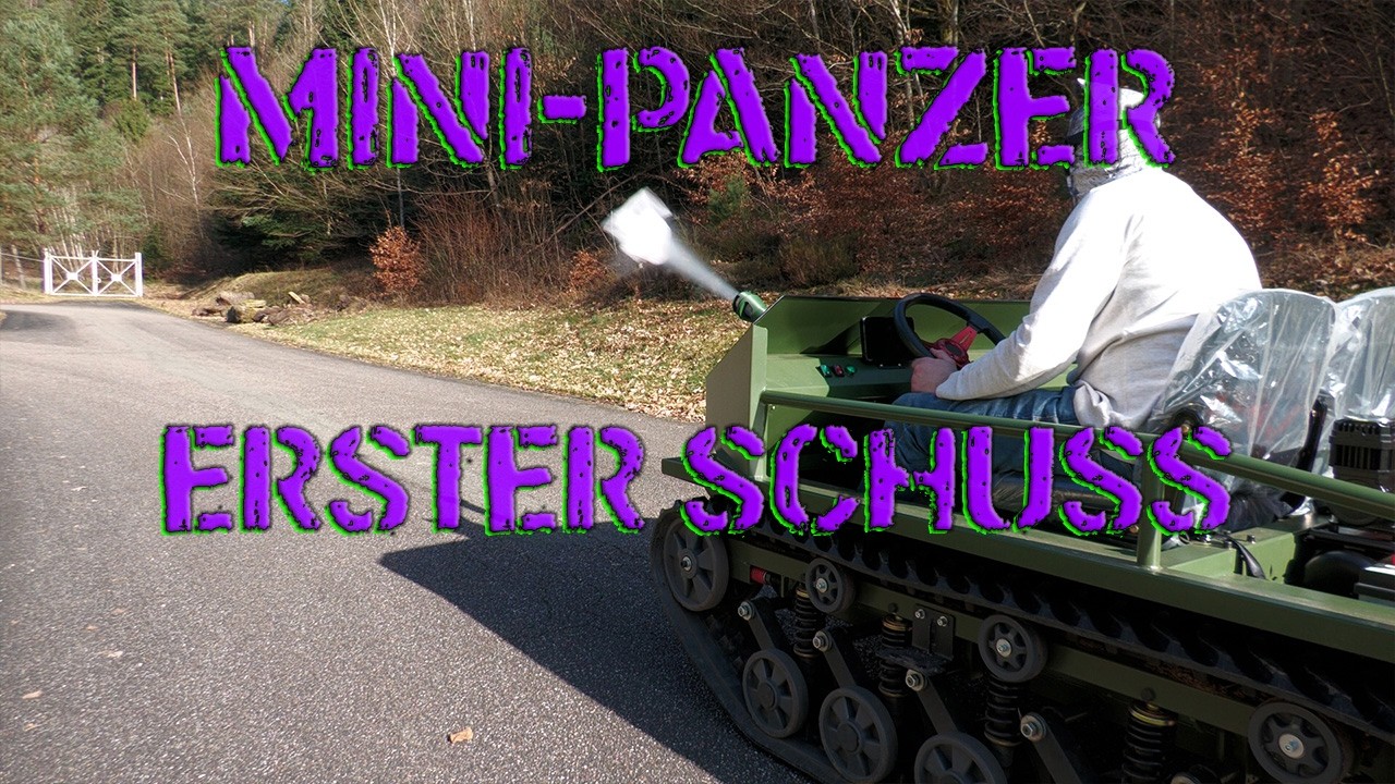 Erste Schüsse mit dem Mini-Panzer und wie gehts jetzt weiter?