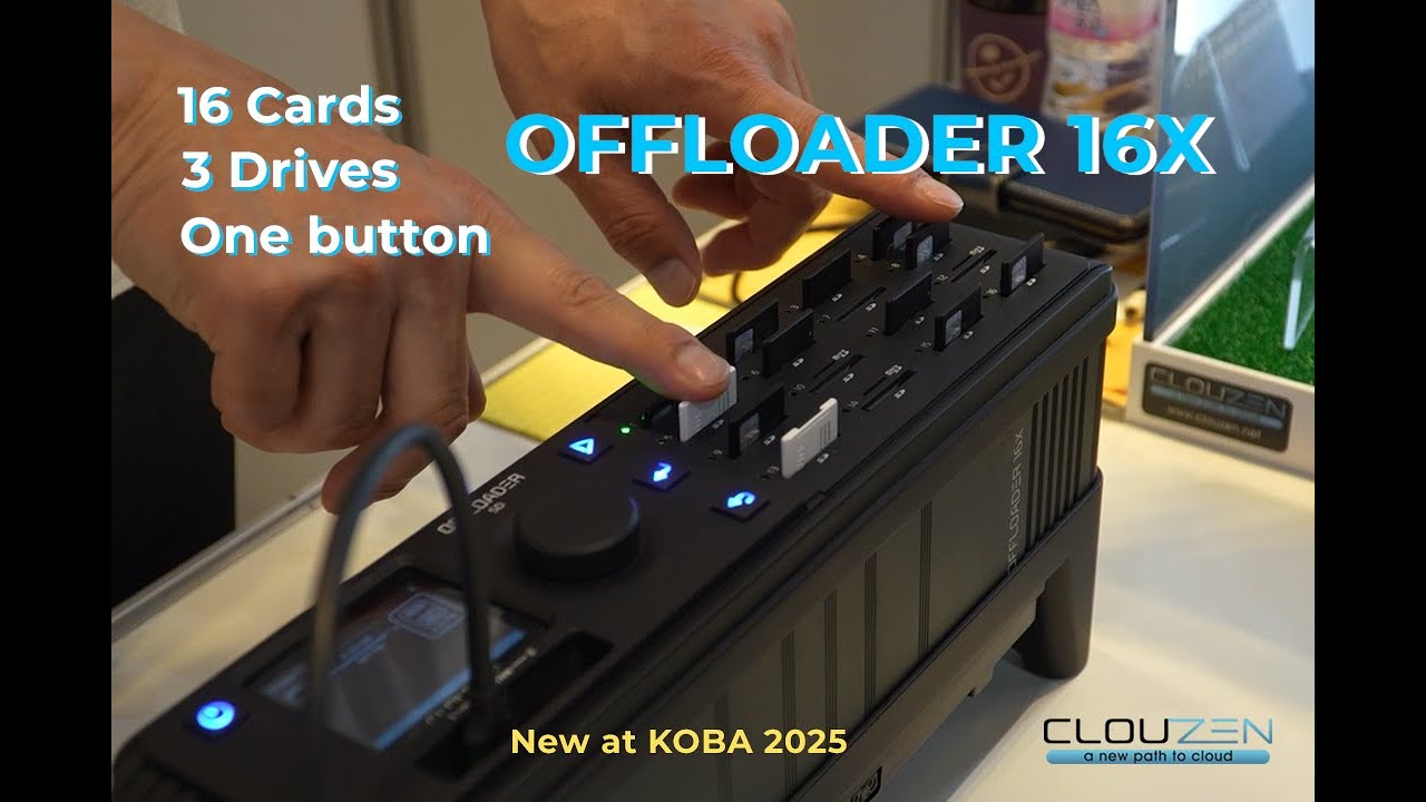 [NEW] OFFLOADER 16X – Multi-Card Backup Device for 16 Memory Cards | ClouZen Official Preview