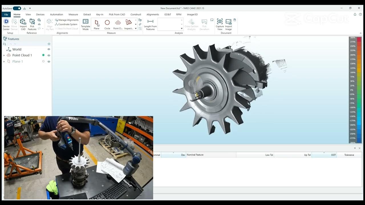 TURBINE WHEEL TIP BENT INSPECTION WITH CMM FARO ARM QUANTUM S YouTube