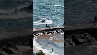 Fish and wildlife law enforcement boat at the Haulover Inlet. Filmed for us by my good friend Scott