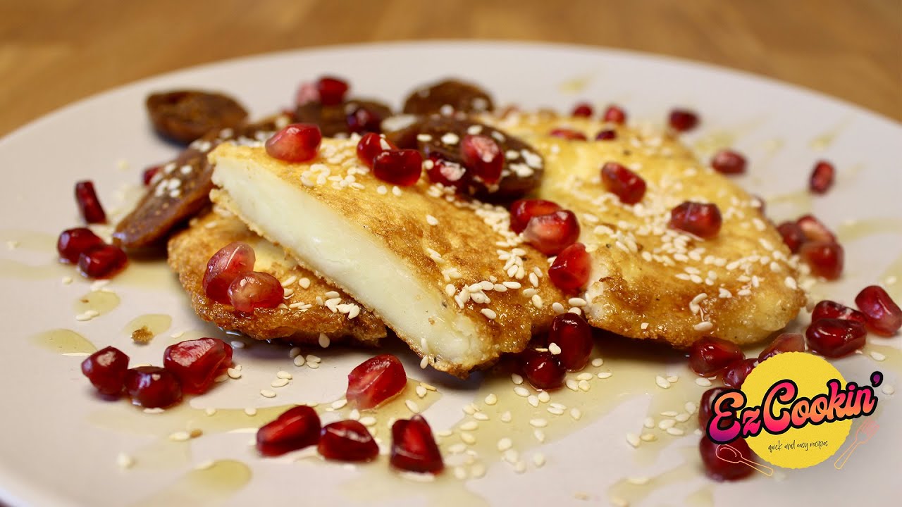 Squeaky HALLOUMI SAGANAKI with love from Cyprus 🇨🇾!