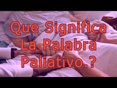 Vídeo: Was significa paliativo?