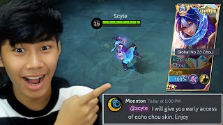 NEW CHOU ECHO SKIN! | MOONTON GIVE ME EARLY ACCESS?