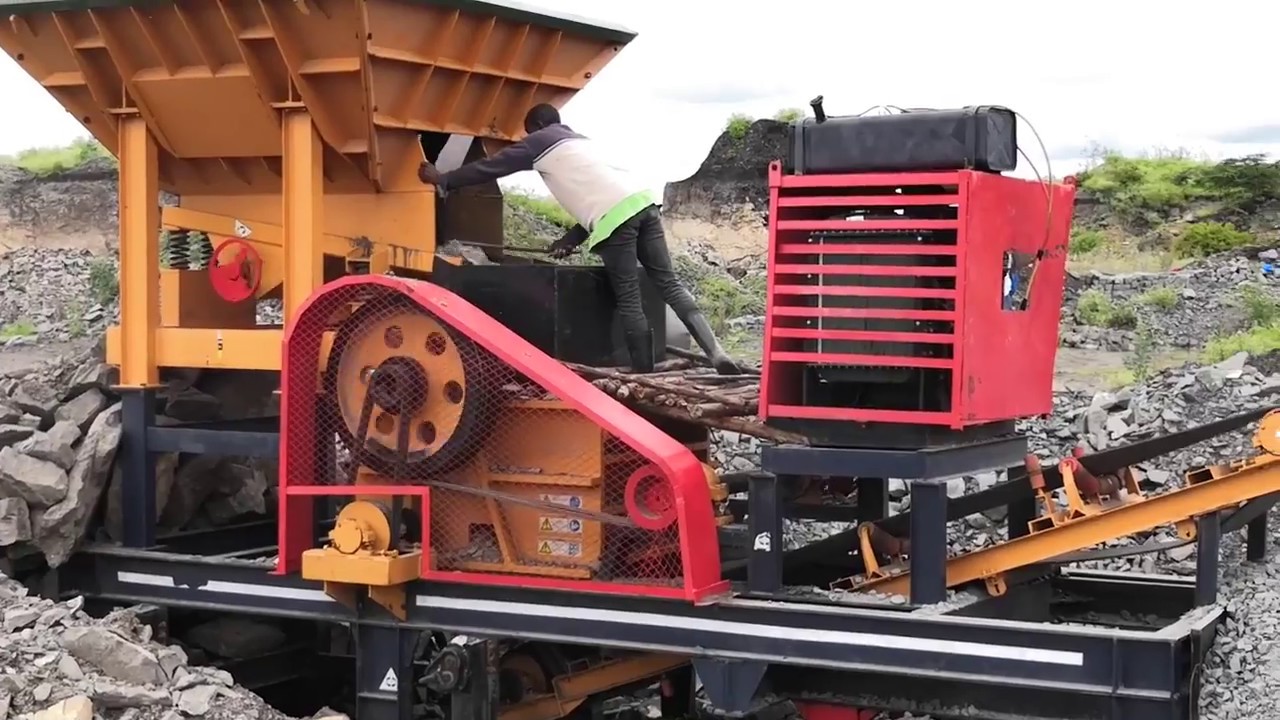 Small Mobile Diesel Engine Stone Jaw Crusher Plant From China Youtube