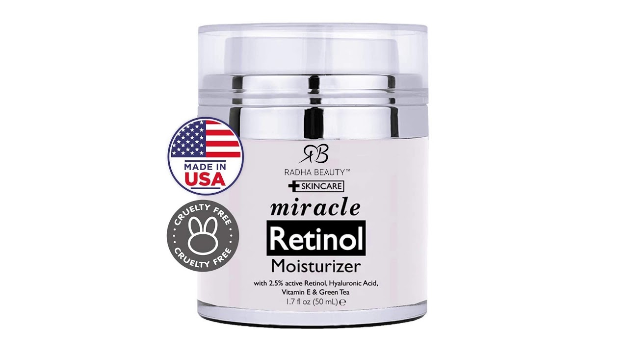 Radha Beauty Retinol Moisturizer Miracle Cream for Face with Retinol