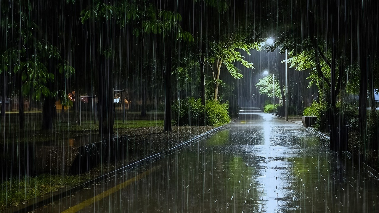 Fall Asleep Instantly with Gentle Rain on Forest Park | Deep Sleep Rain ASMR