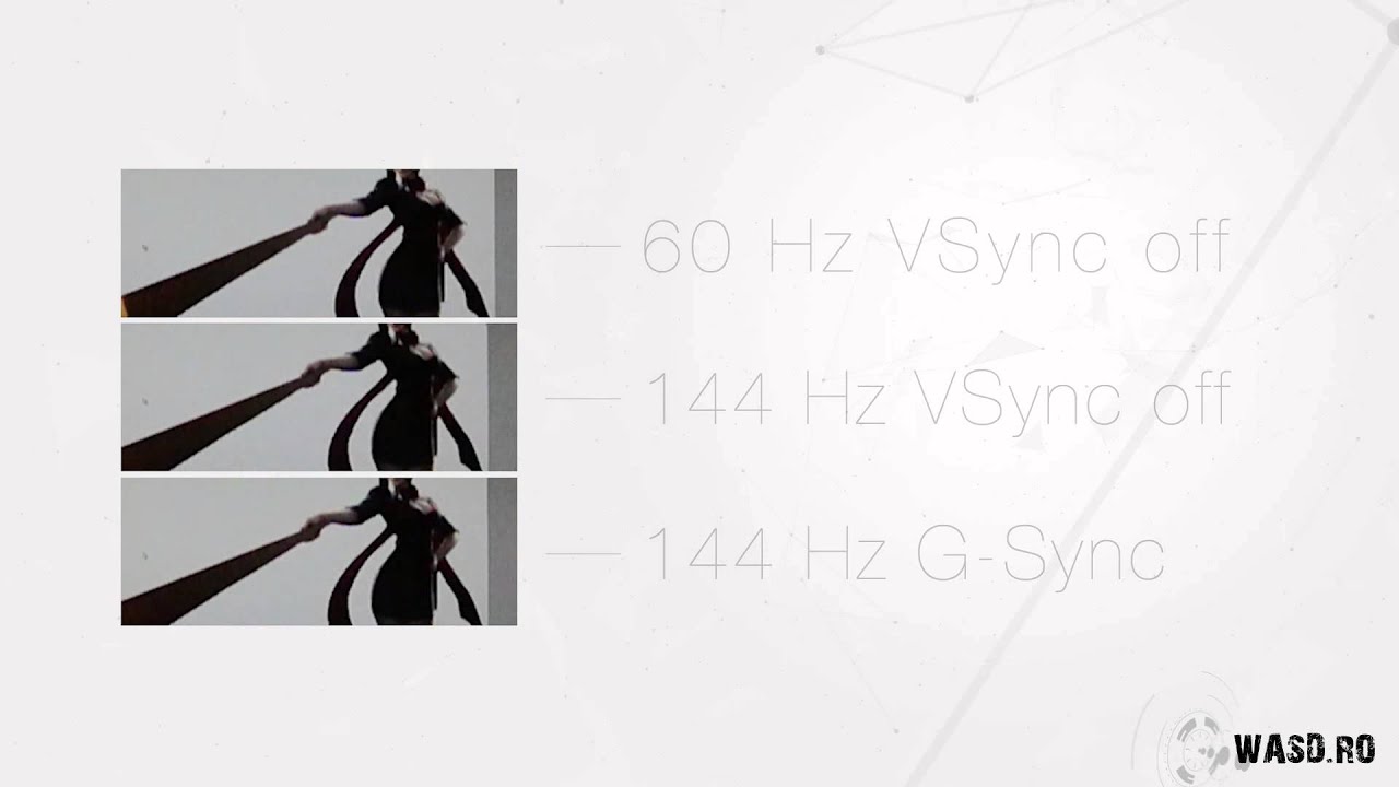 60 Hz vs 144 Hz vs 144 Hz+G-Sync animation test - YouTube