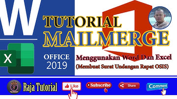 Tutorial Office 2019 Mailmerge Menggunakan Word Dan Excel (Membuat Surat Undangan Rapat OSIS)