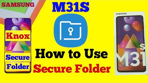 How To Use Secure Folder in Samsung M31s | Samsung  M31s Secure Folder New Update Nov 2020