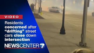 Residents concerned after 'drifting' street cars close down Dayton intersection | WHIO-TV