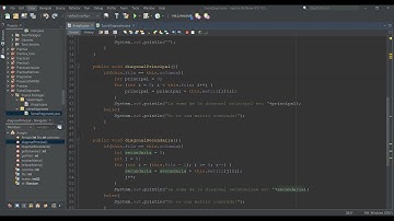 Suma de diagonal principal y secundaria de una matriz || EJERCICIO #2 EN JAVA