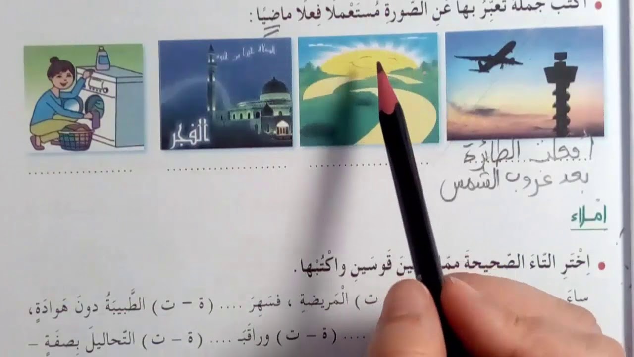 حل صفحة 9/8 من دفتر الانشطة للغة العربية  السنة الرابعة ابتدائي