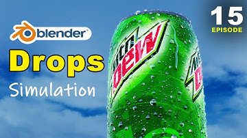 How to make Drops on 3D Products | Droplet Addon Tutorial | Blender Water Drops Tutorial