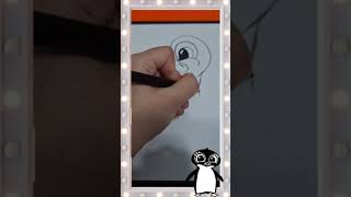 Как нарисовать Пингвина рисунки для детей.how to draw a Penguin.Пингвин #short #длядетей #penguin
