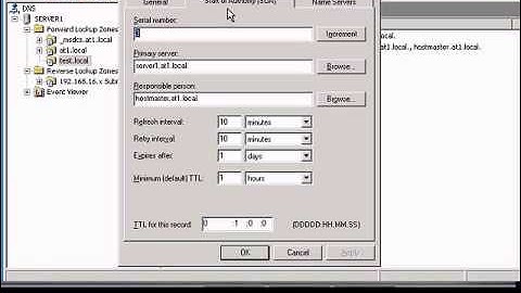 Change retry interval for Windows zone in DNS manager
