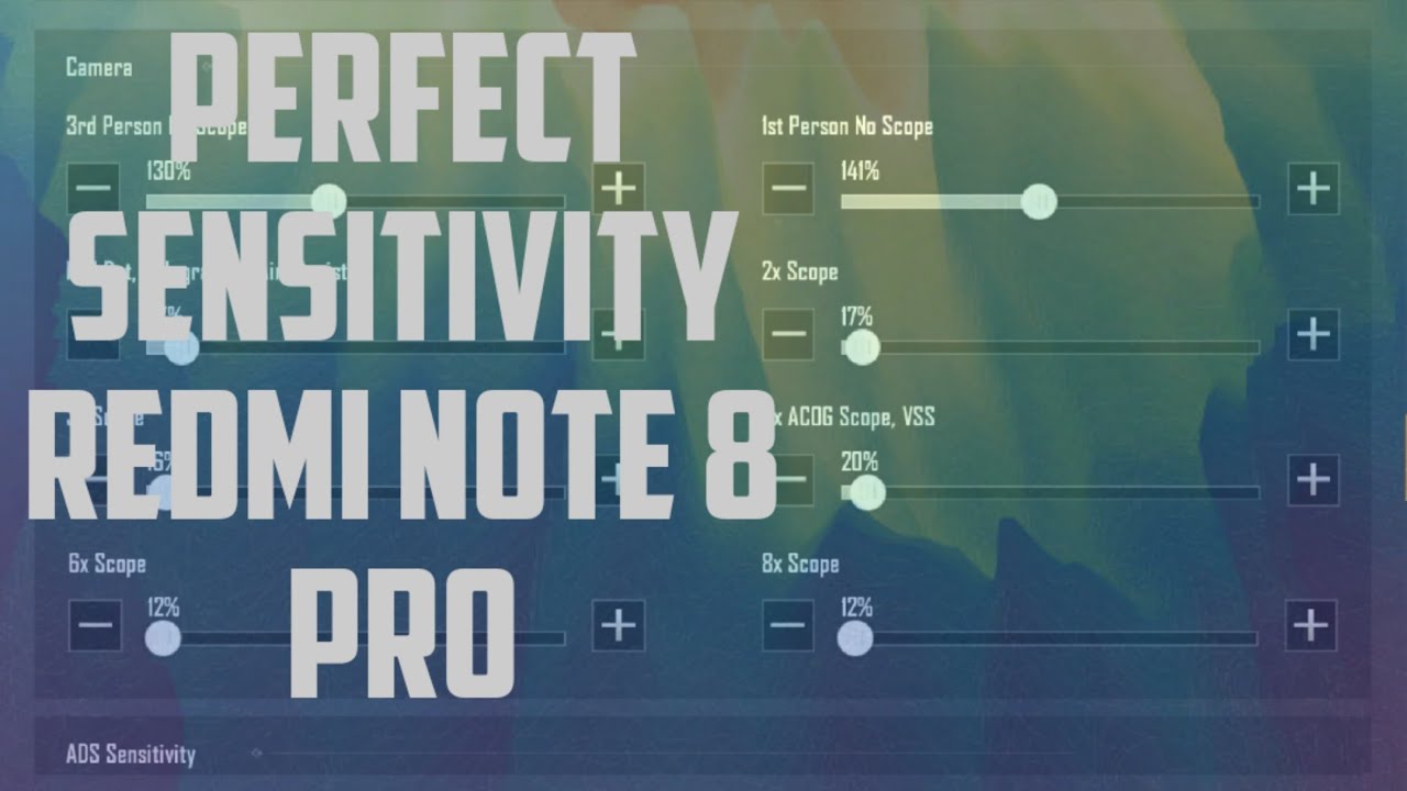Redmi note 8 pro/ Perfect sensitivity and training drills/ 60 fps