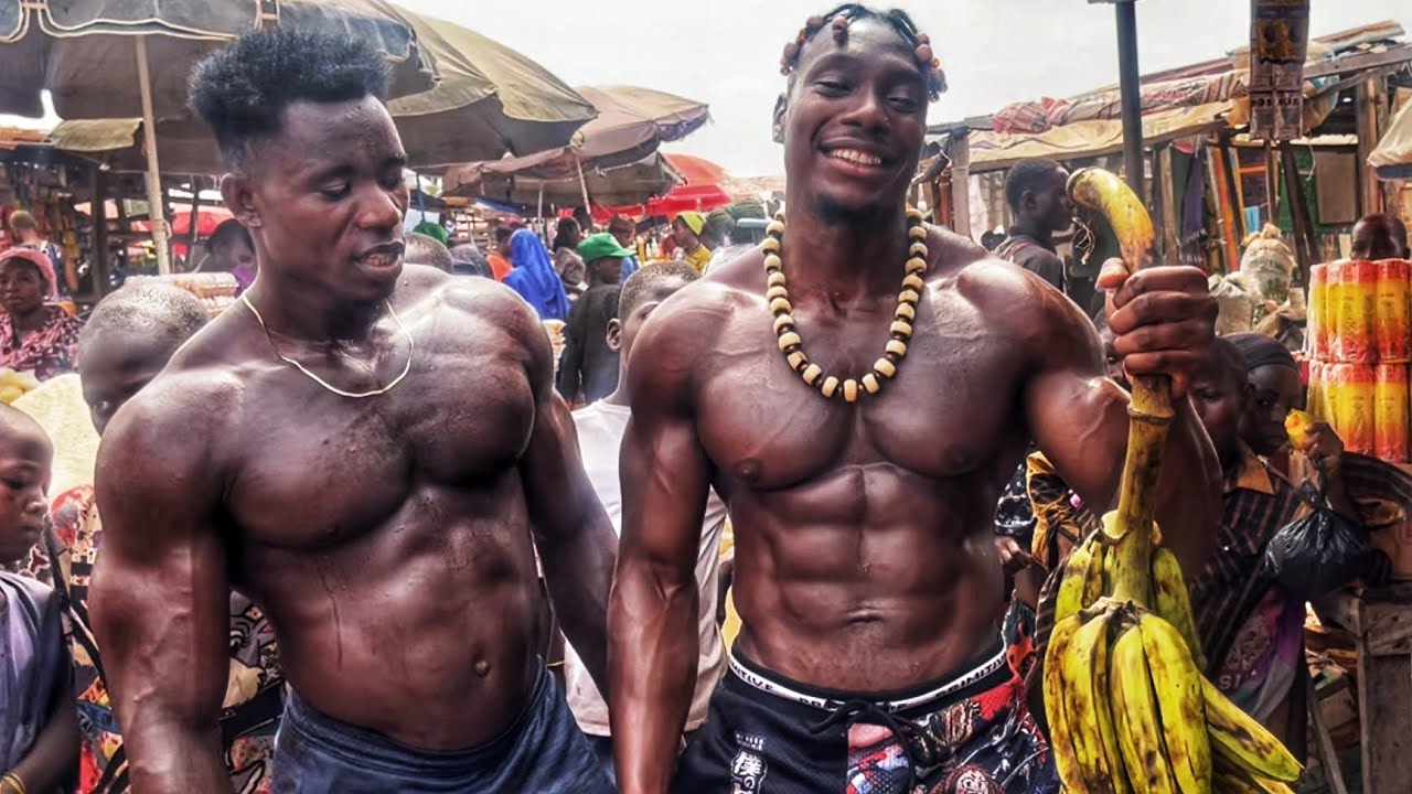 Grocery Shopping for Building Muscle 💪🏾 in Nigeria 🇳🇬 @Andre Eyo @Goku Pump