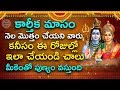 కార్తీక మాసం నెల మొత్తం చేయలేని వారు కనీసం ఈ రోజుల్లో నైనా ఇలా చేయండి చా...