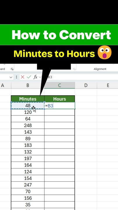 how-to-convert-minutes-to-hours-in-excel-excel-tricks-tips
