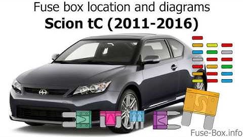 Fuse box location and diagrams: Scion tC (2011-2016)