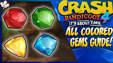 Crash Bandicoot 4: ALL COLORED GEMS GUIDE!!