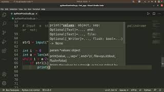 Input  a  string  and  determine  whether  it  is  a  palindrome  or  not;
