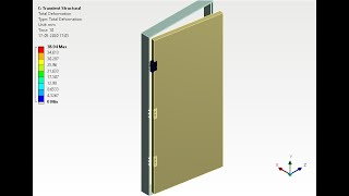 Lesson 49   Door Hinge in Analysis in Ansys Workbench Hinge Simulation