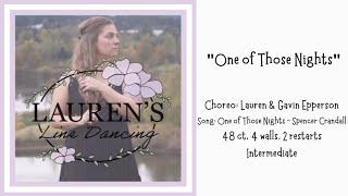 'One of Those Nights' Demo - Lauren's Line Dancing