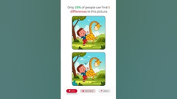 Find the 5 Differences in 30 Seconds! | Spot the Difference Game #shorts