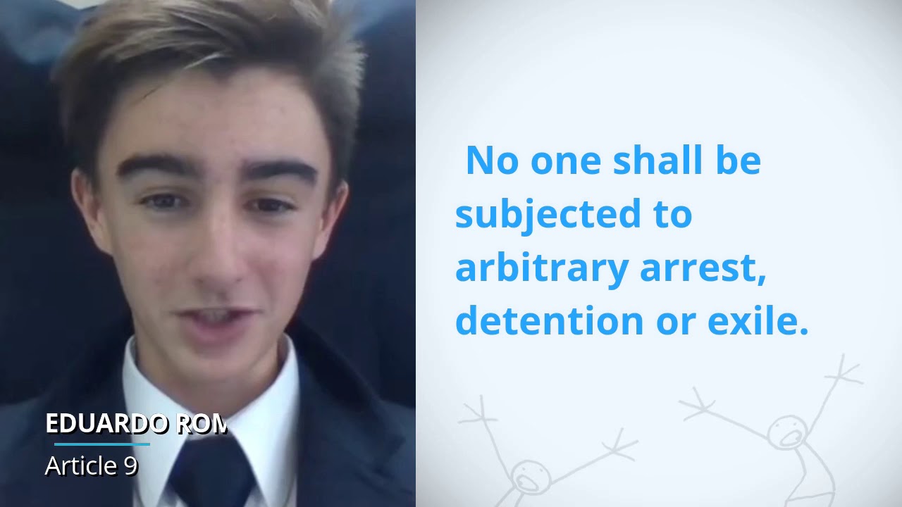 Eduardo Romero Vivo, United Kingdom Great Britain And Northern Ireland, reading article 9 of the Uni