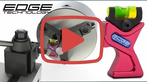 Lathe setup - Setting or adjusting tool or cutter height using Speedy Lathe Gage by Edge Technology