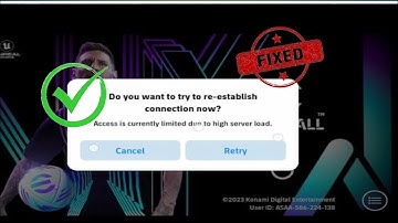 How To Fix Access Is Currently Limited Due To High Server Load || Fix efootball Opening Problem