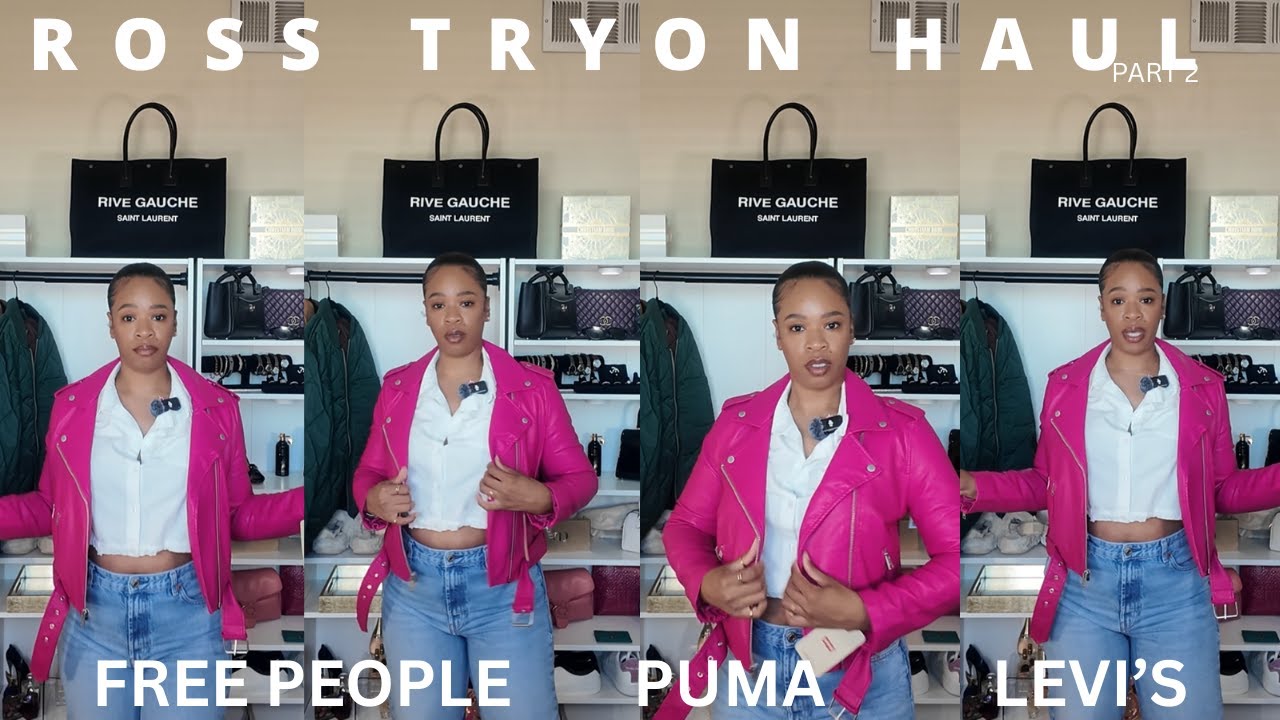 Ross Try On HAUL |FREE PEOPLE | PUMA | LEVI'S