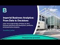 Online course preview  business analytics from data to decisions imperial college business school