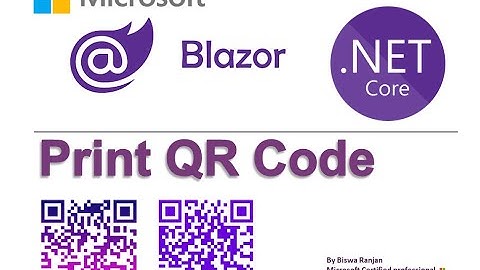 Generate QR Code in  Blazor Framework