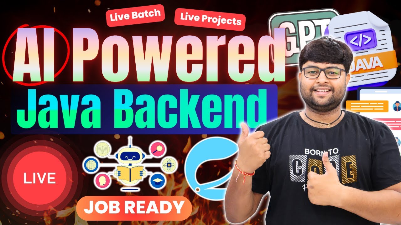 🔥Job Ready- AI powered Java Backend Live Batch in Hindi - YouTube