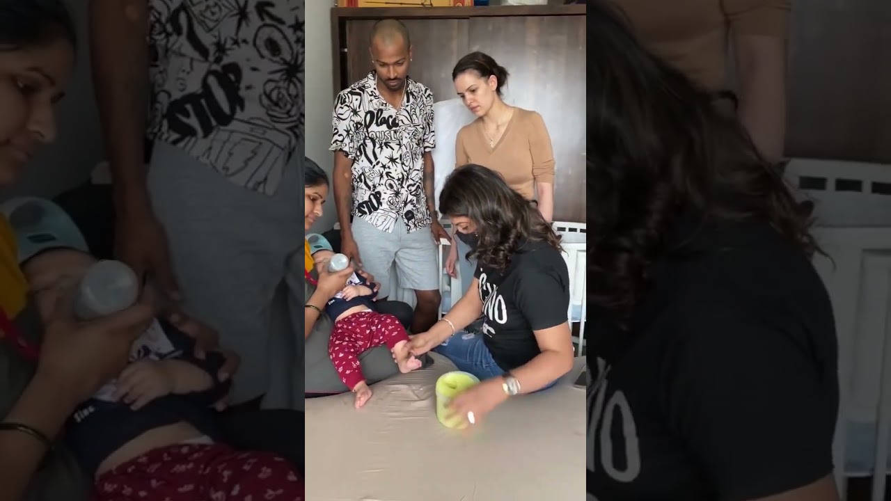 Hardik Pandya and Natasa Stankovic with Agastya 💙 l 