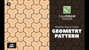 Minimal & Clean Geometric Pattern in CorelDraw x6 and how to use it in your Design Project